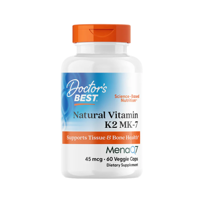 Αθλητική Διατροφή Doctor's Best Natural Vitamin K2 MK7 with MenaQ7 45mcg 60 Vcaps