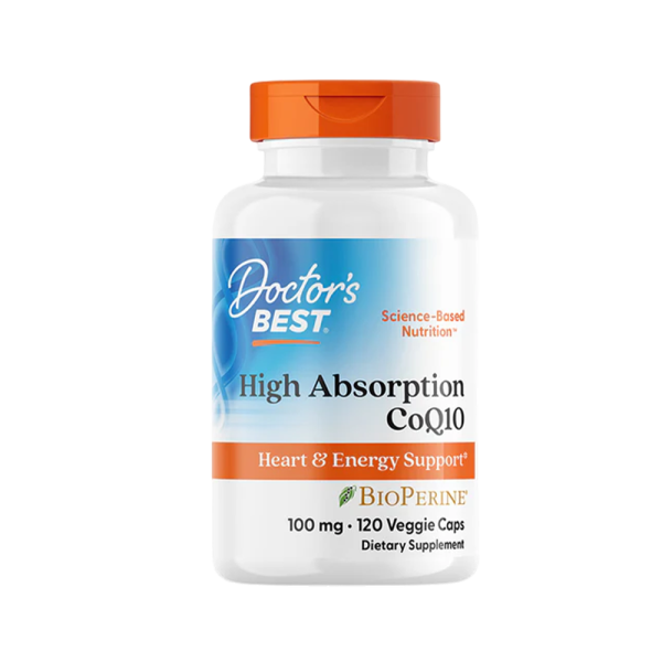 Doctors Best High Absorption CoQ10 with BioPerine 100mg 120 Softgels