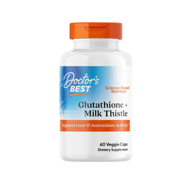 Doctors Best Glutathione + Milk Thistle 60 VCaps
