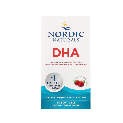 Nordic Naturals DHA 830mg Strawberry 90 Softgels