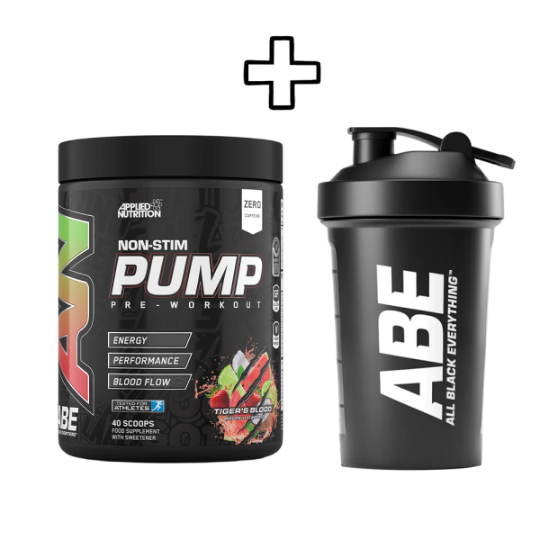 Applied Nutrition ABE Pump Zero Stim Pre-Workout 500g + (ΔΩΡΟ) Applied Nutrition ABE Shaker 400ml