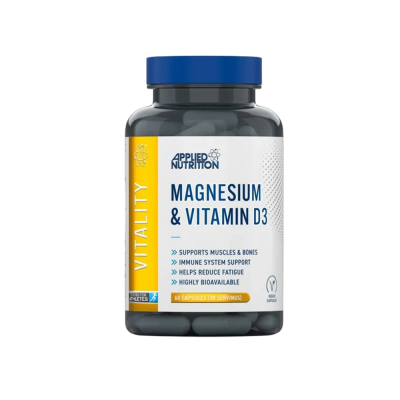 Συμπληρωματα διατροφης Applied Nutrition Magnesium & Vitamin D3 60 Caps