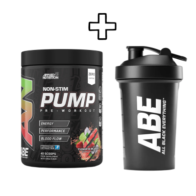 Ενέργεια Applied Nutrition ABE Pump Zero Stim Pre-Workout 500g + (ΔΩΡΟ) Applied Nutrition ABE Shaker 400ml