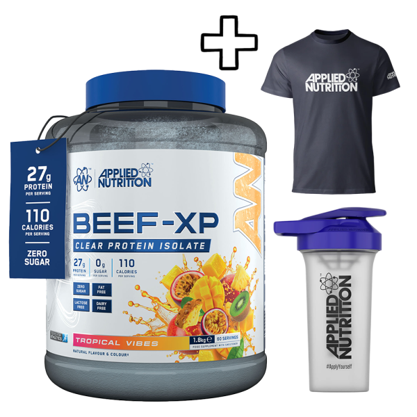 Applied Nutrition Beef-XP Hydrolysed Protein 1800g + (ΔΩΡΟ) Applied Nutrition Shaker 700ml + Applied Nutrition T-Shirt