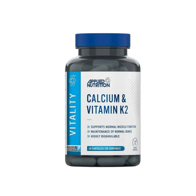 Μεταλλικά στοιχεία Applied Nutrition Calcium & Vitamin K2 60 Caps