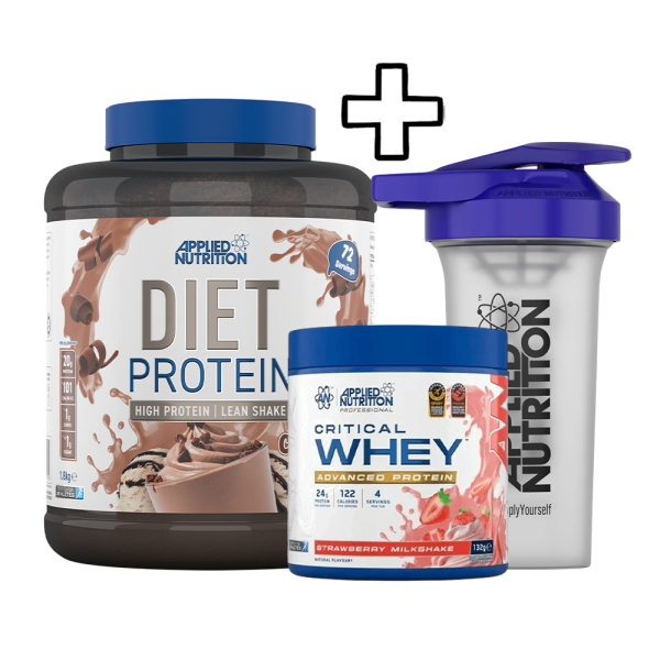 Applied Nutrition Diet Whey 1800g + Applied Nutrition Critical Whey 132g + Applied Nutrition Shaker 700ml