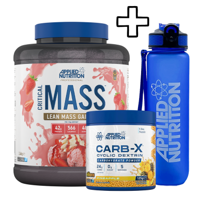 Προϊόντα Αύξησης Μυϊκής Μάζας Applied Nutrition Critical Mass Professional 2400g + (ΔΩΡΟ) Applied Nutrition Carb-X Cyclic Dextrin 125g + Applied Nutrition Lifestyle Water Bottle 1000ml