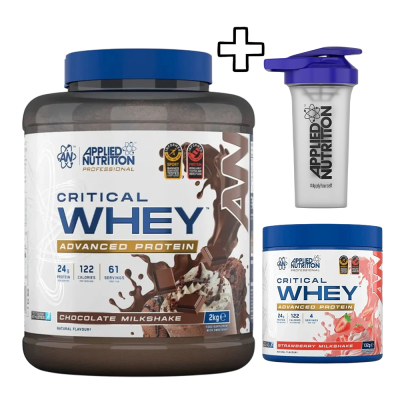 Ορός Γάλακτος Applied Nutrition Critical Whey 2000g + Applied Nutrition Critical Whey 132g + Applied Nutrition Shaker 700ml