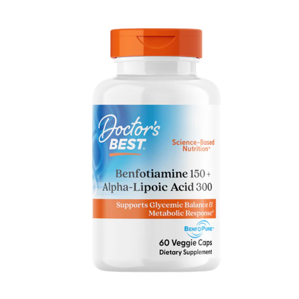 Doctors Best Benfotiamine 150 + Alpha-Lipoic Acid 300 60 VCaps
