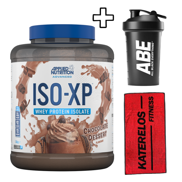 Applied Nutrition ISO-XP 1800g + Katerelos Fitness Αθλητική Πετσέτα 100x50cm + Applied Nutrition ABE Shaker 400ml