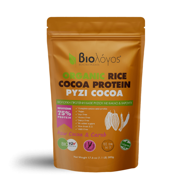 Βιολογική Πρωτεΐνη Ρυζιού Cocoa 500g