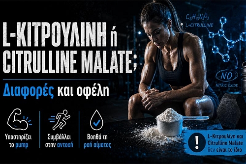 L-Κιτρουλίνη ή Citrulline Malate; Διαφορές και οφέλη