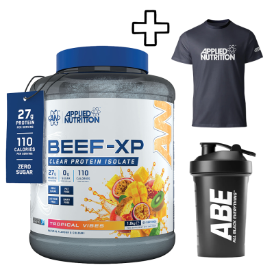 Applied Nutrition Beef-XP Hydrolysed Protein 1800g + (ΔΩΡΟ) Applied Nutrition ABE Shaker 400ml + Applied Nutrition T-Shirt