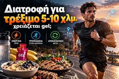Διατροφή για τρέξιμο 5–10 χλμ. χρειάζεται gel;