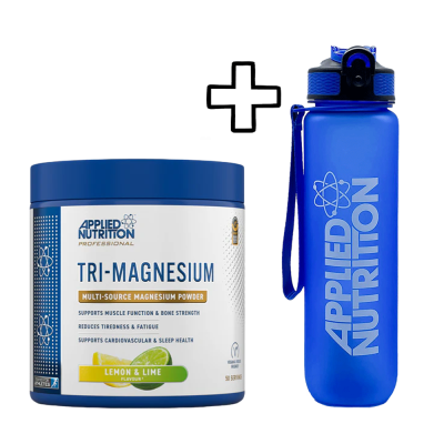 Applied Nutrition Tri-Magnesium Powder 200g + Applied Nutrition Lifestyle Water Bottle 1000ml