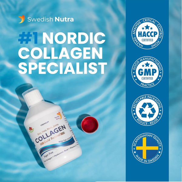 Swedish Nutra Collagen Gold Retinol 12.500mg Marine 500ml