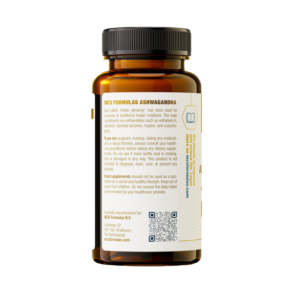 MCS Formulas Pure Organic Ashwagandha 400mg 60 VCaps