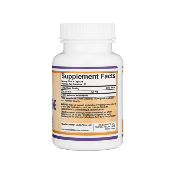 Double Wood Pterostilbene 60 Caps