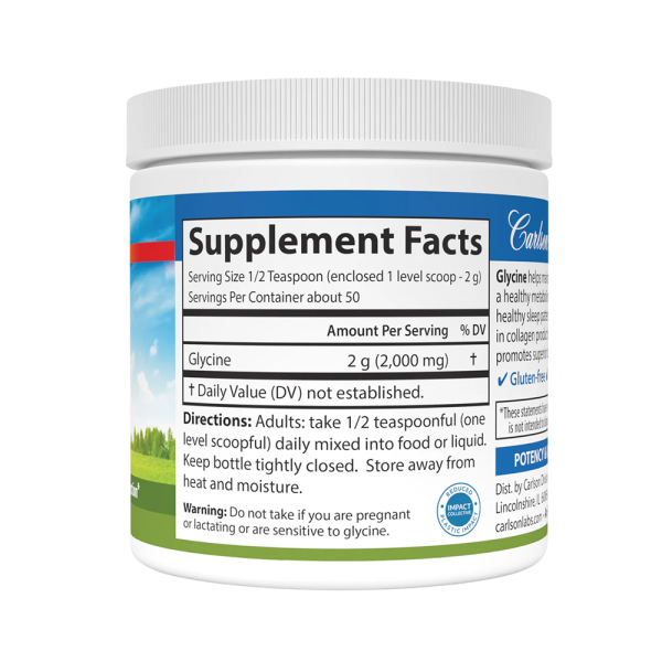 Carlson Labs Glycine Powder 100g