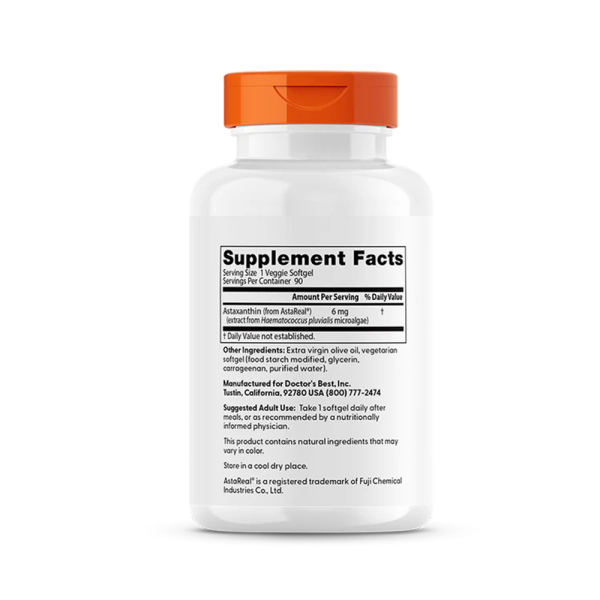 Doctors Best Astaxanthin with AstaReal 6mg 90 VCaps
