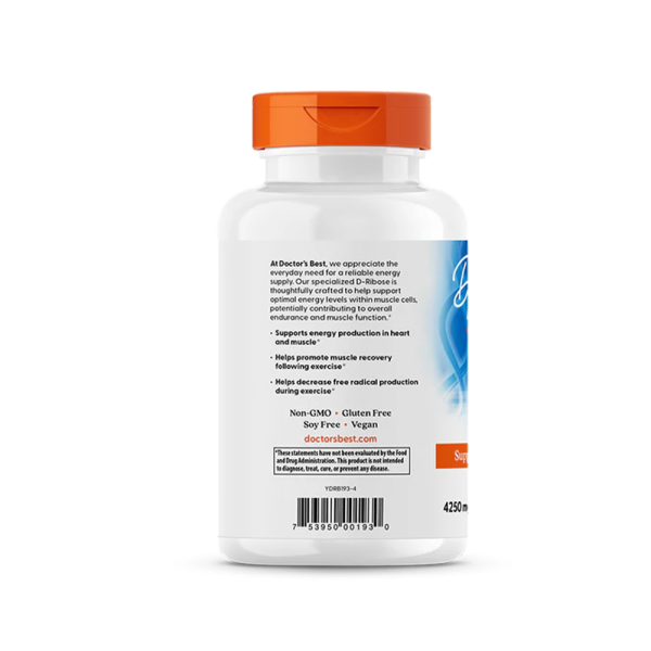 Doctors Best D-Ribose 4250mg 120 Vcaps