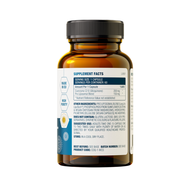 MCS Formulas CoQ10 Pro Liposomal 200mg 60 Caps