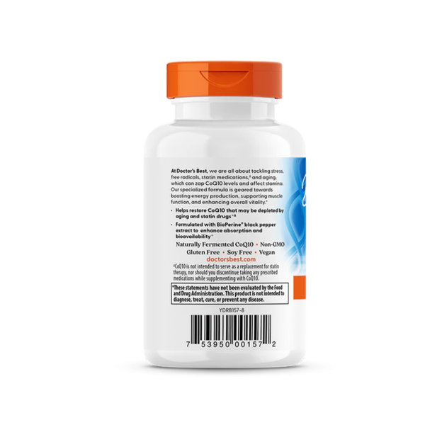 Doctors Best High Absorption CoQ10 with BioPerine 400mg 60 Vcaps