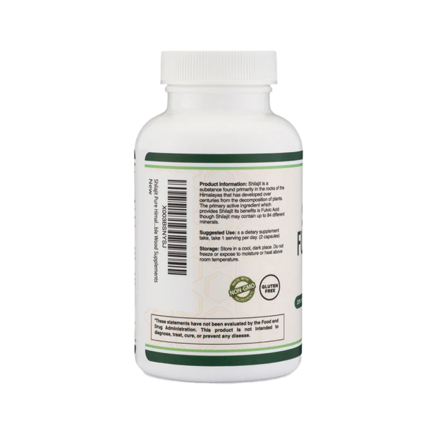 Double Wood Shilajit Fulvic Acid Resin 1000mg 120 Caps