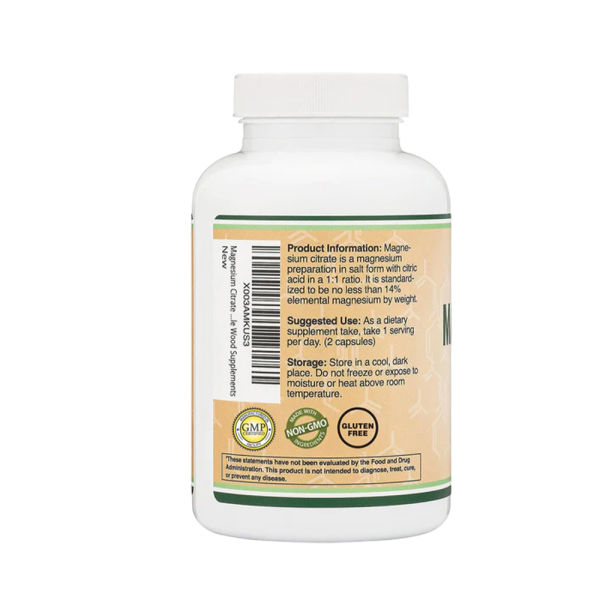 Double Wood Magnesium Citrate 400mg 180 Caps