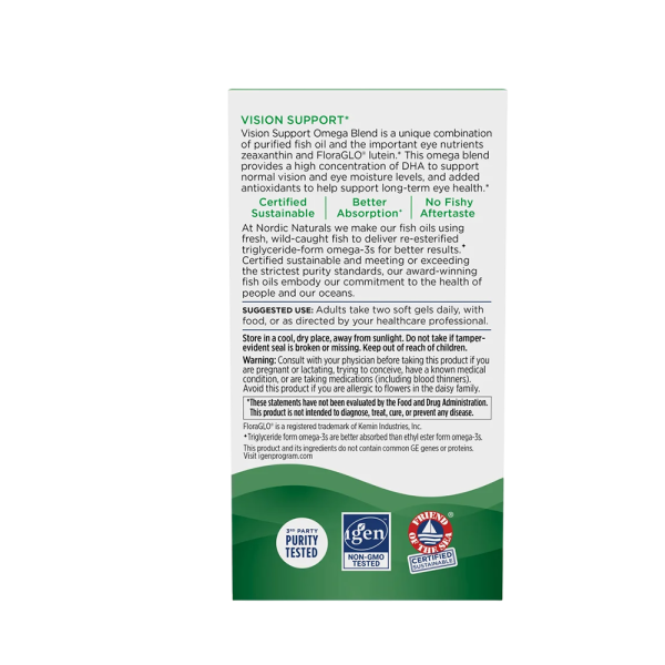 Nordic Naturals Vision Support 1460mg 60 Softgels