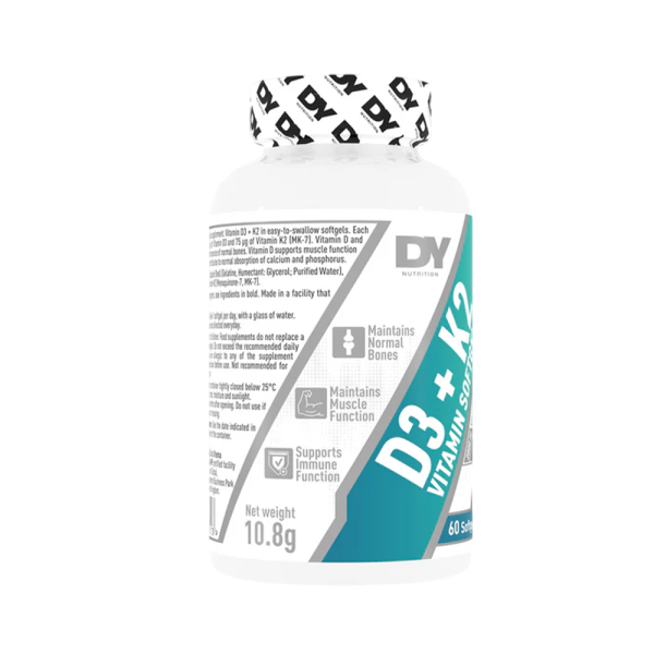 Dorian Yates D3 + K2 2000IU 75mcg 30 Caps