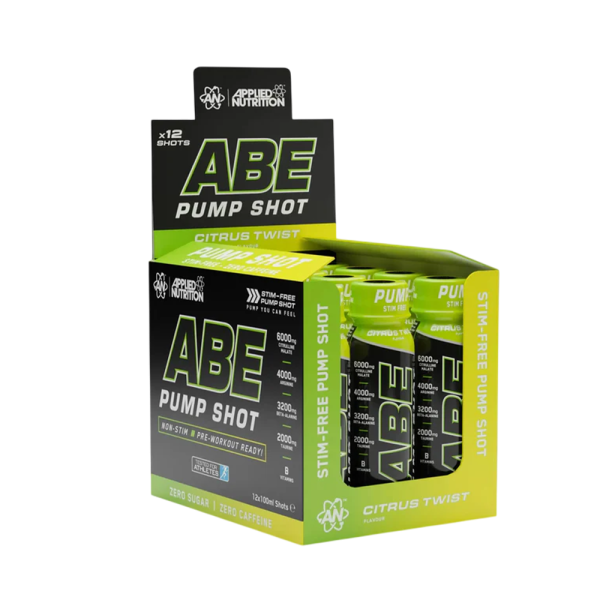 Applied Nutrition ABE Pump Zero Stim Pre-Workout Shot 12x100ml